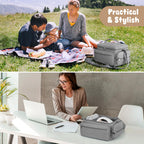 OCKLILY multi-functional shoulder bag attached to rolling luggage handle strap