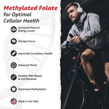 10X Health System 5 MTHF Methylfolate nutritional facts label
