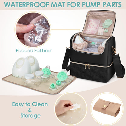 Fasrom breast milk cooler bag bottom layer with insulated aluminum foil lining