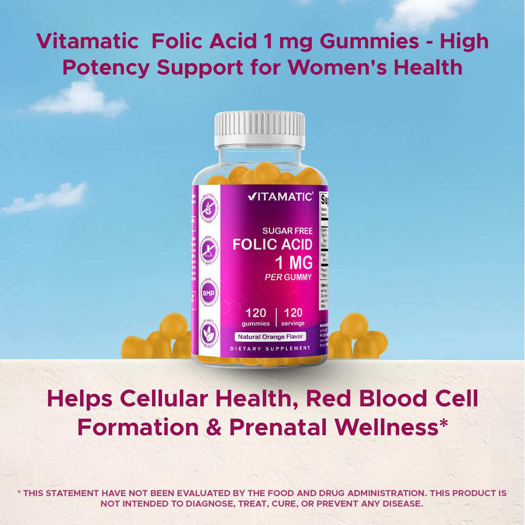 Vitamatic maternal health product packaging background view