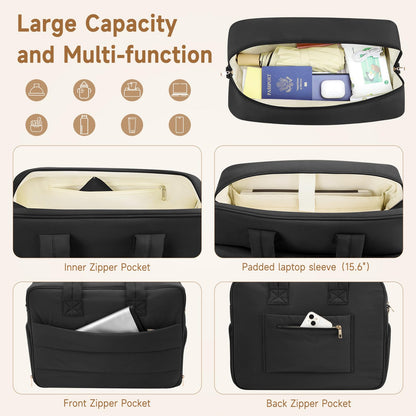 Bananafish commuter diaper bag hanging securely from stroller handlebars using built-in straps.
