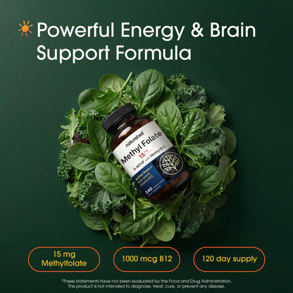 NatureBell L-Methylfolate 5-MTHF supplement label showing supplement facts and active ingredients list