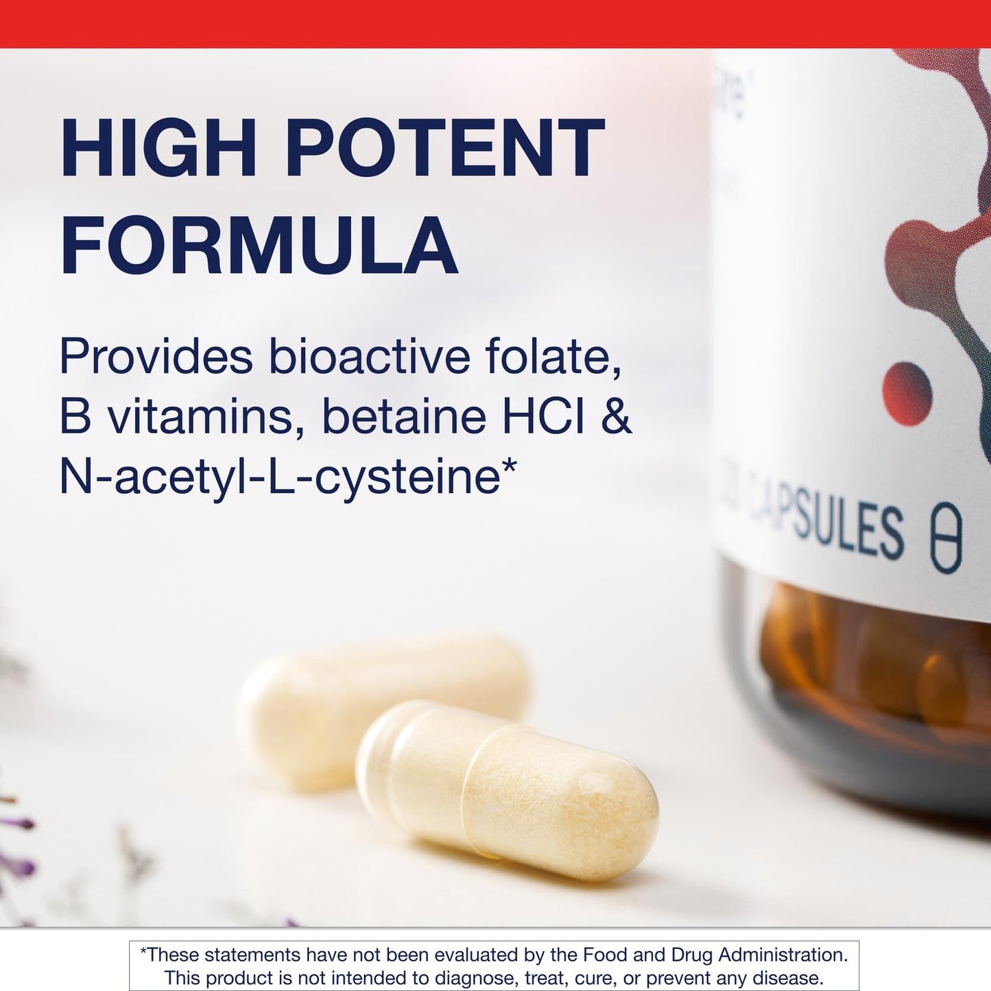 Authentic imported Metagenics MethylCare dietary supplement bottle on a clean surface