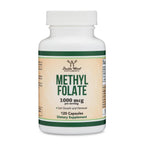 Premium L-Methylfolate 5-MTHF dietary supplement bottle showing ingredient information.