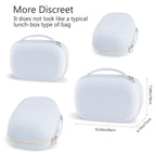 Gowing universal wearable breast pump case illustrating compatibility with popular imported hands free pump models.