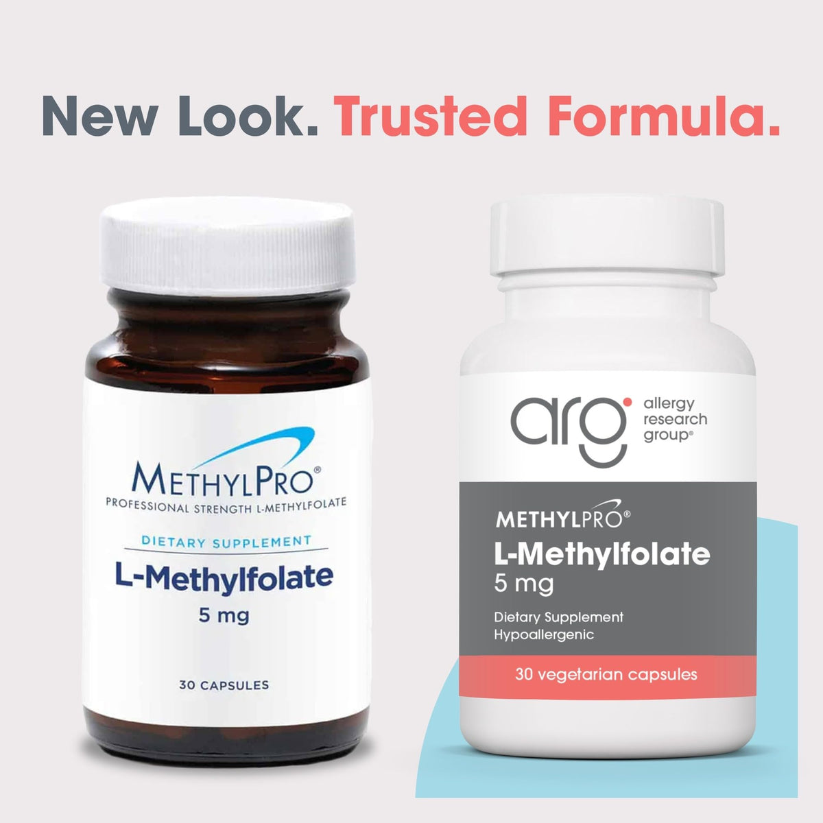 MethylPro L-Methylfolate 5 Milligrams daily capsule supplement for methylation support.