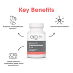 MethylPro 5 Milligrams L-Methylfolate dietary supplement nutrition facts and label details.