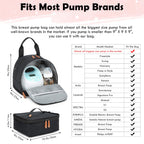 SLINRKE breast milk cooler case open double layer layout showing storage capacity