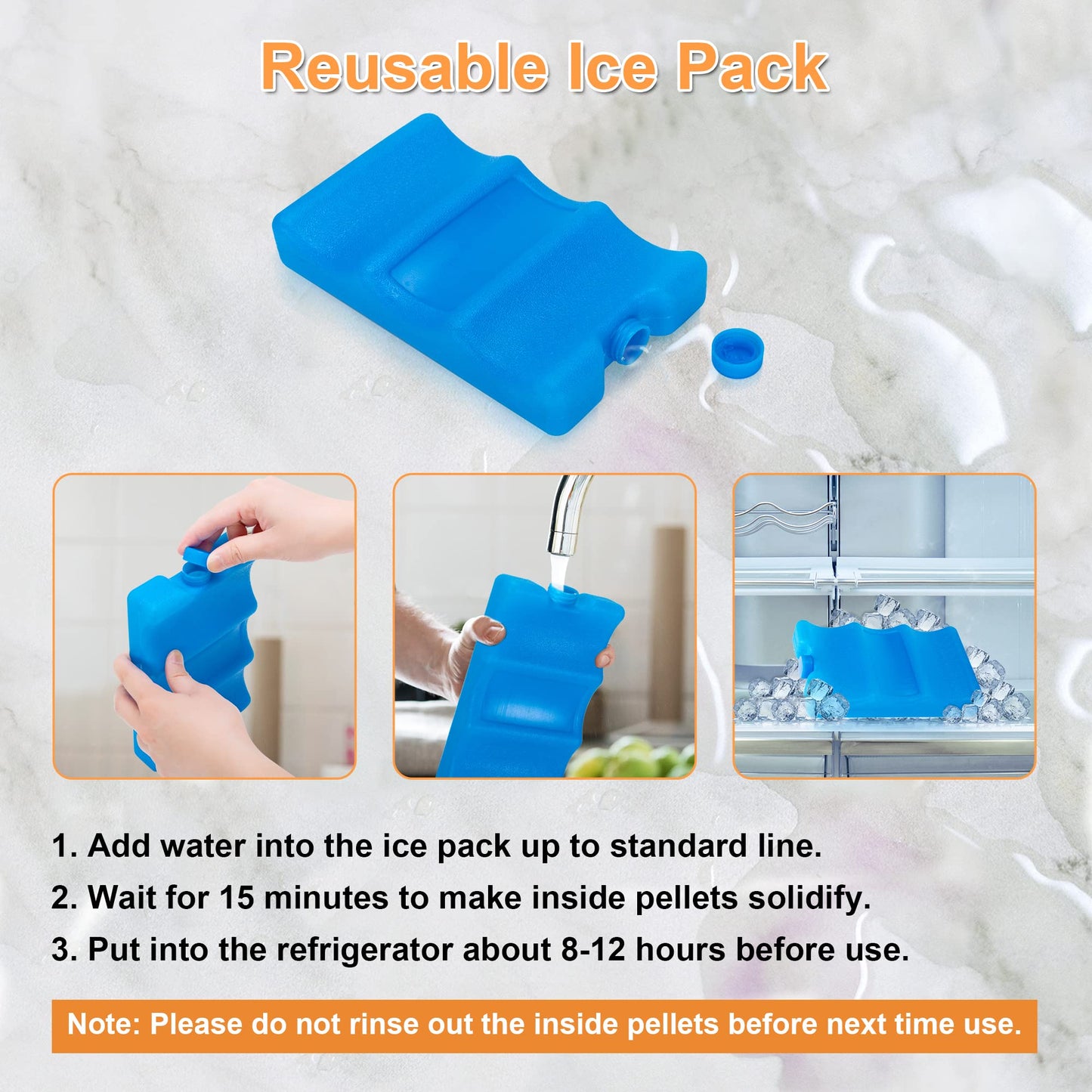 Compact portable breastmilk cooler bag with reusable ice pack included