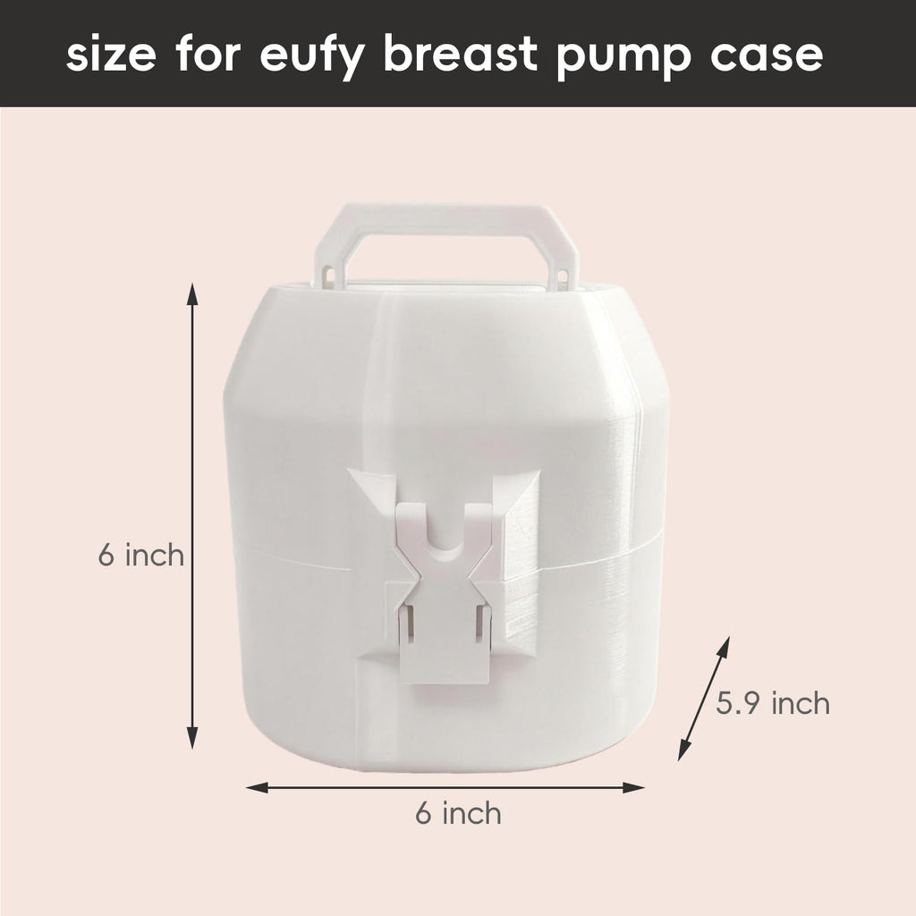 Premium imported breast pump travel accessory displayed on a nightstand for convenient midnight pumping setups.