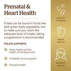 Solgar Folate dietary folate equivalent tablets displaying allergen free certifications.
