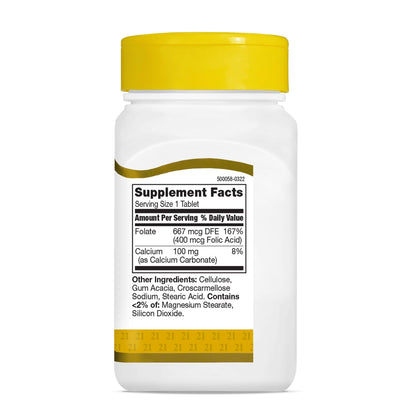 Imported USA authentic 21st Century prenatal supplements bottle cap view