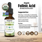 Hypoallergenic alcohol free vitamin B9 supplement for speech and focus