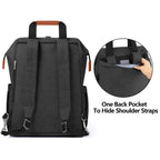 Luxja laptop breast pump bag displaying the padded computer sleeve compartment.