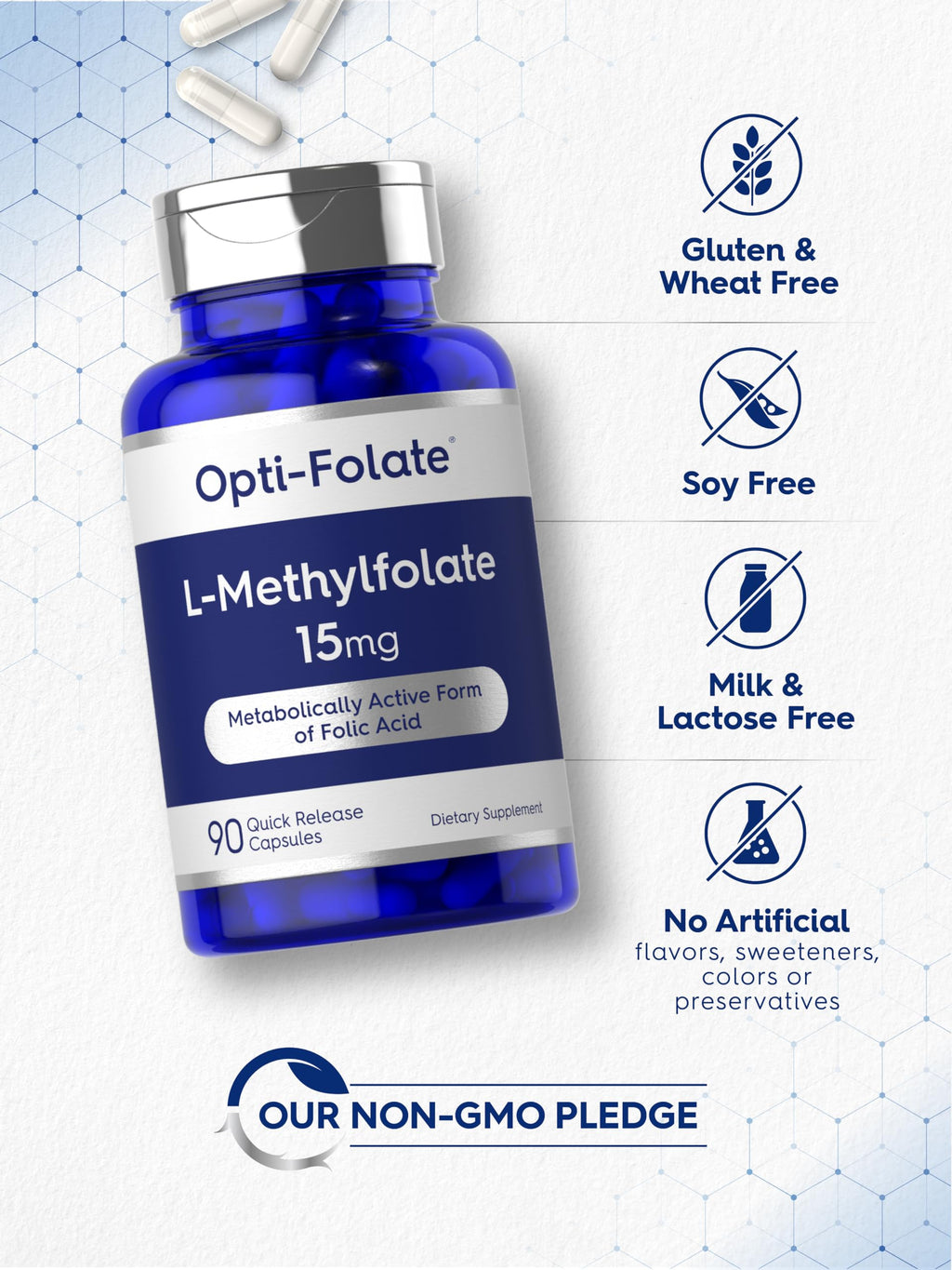 Carlyle L Methylfolate high potency quick release capsules for cardiovascular support description