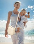 Bjabtan protective carrying case demonstrating waterproof polyurethane material repelling water drops