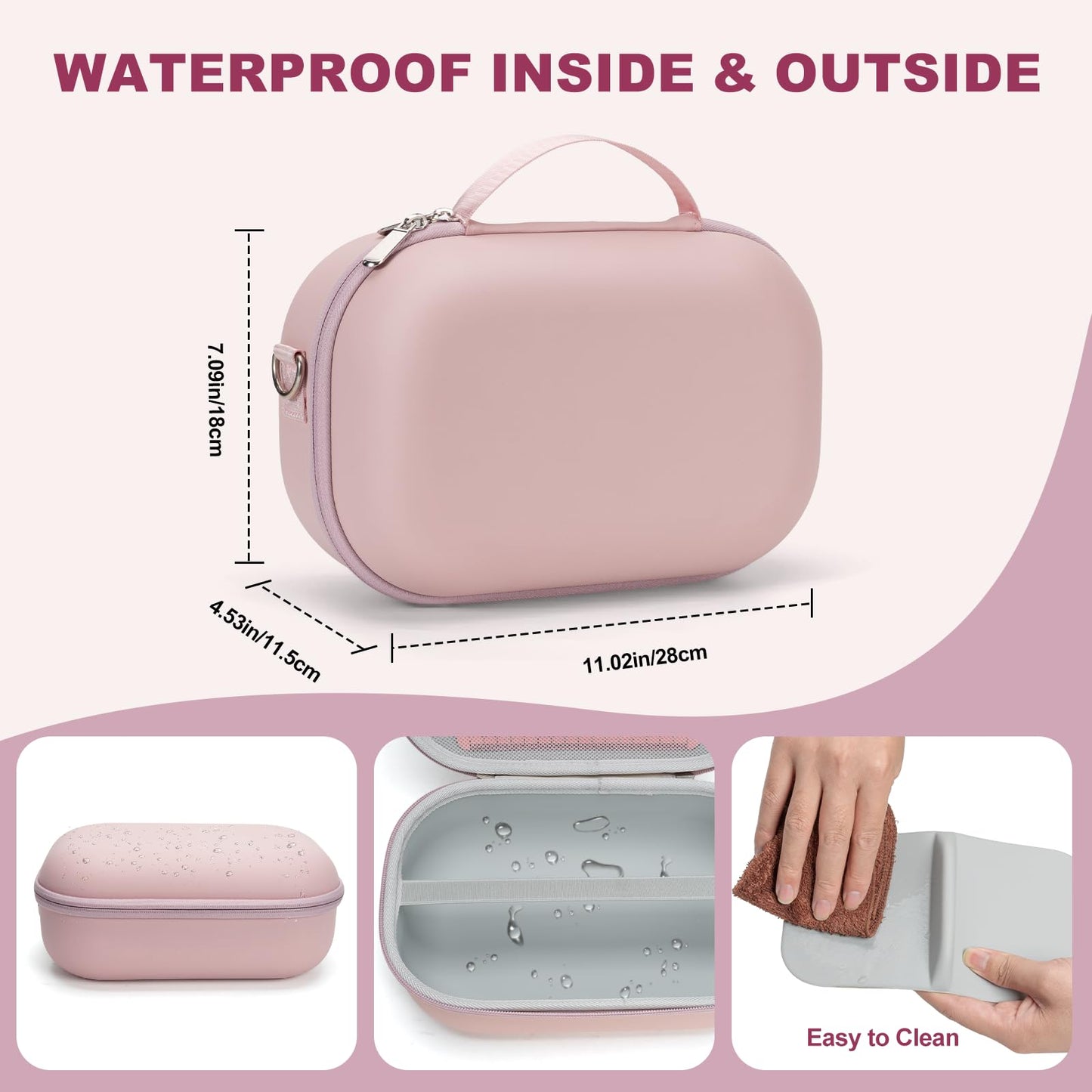 Bjabtan pump storage bag mesh pocket with included silicone nipple ruler