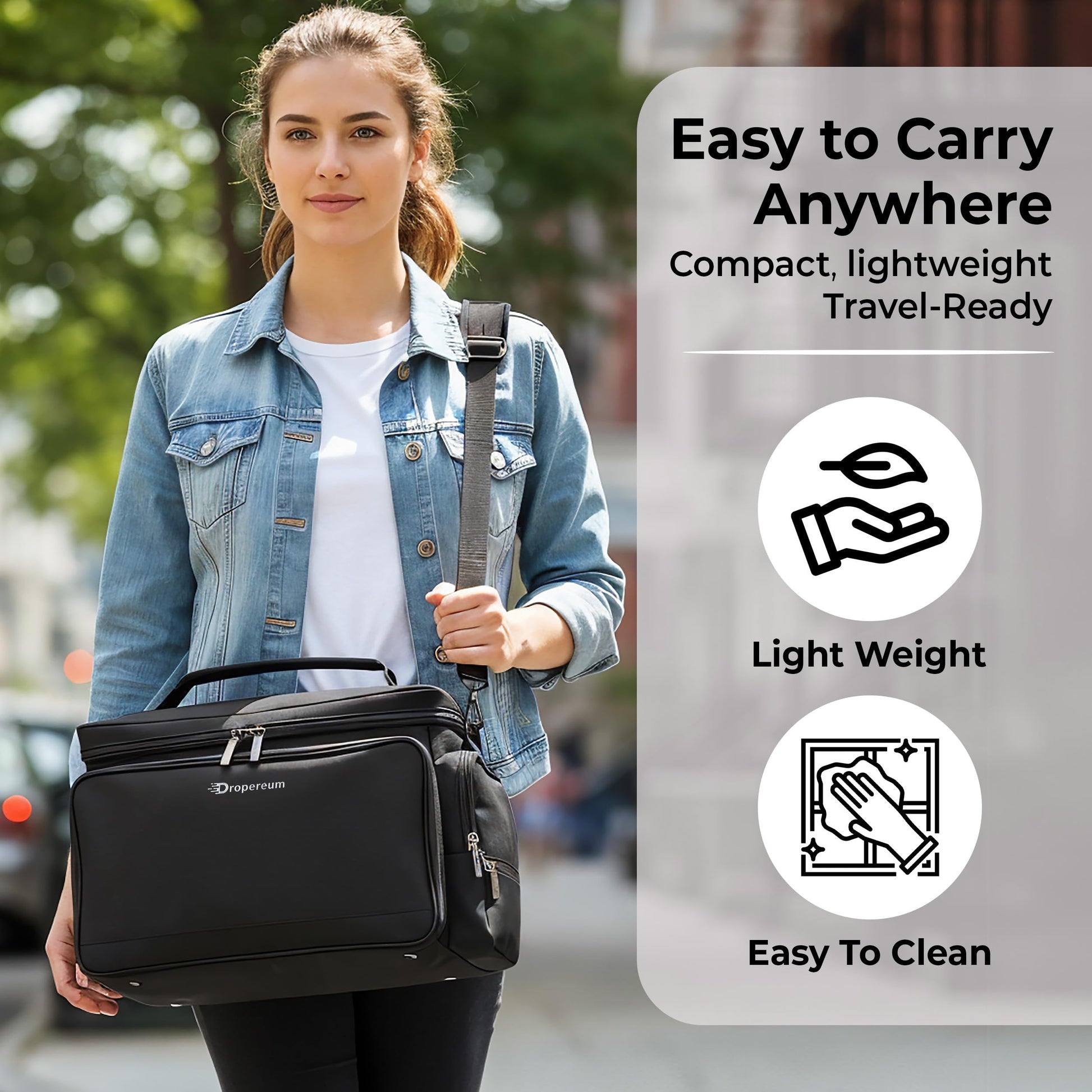 GDNasist travel backpack showing waterproof mat spread out with accessories