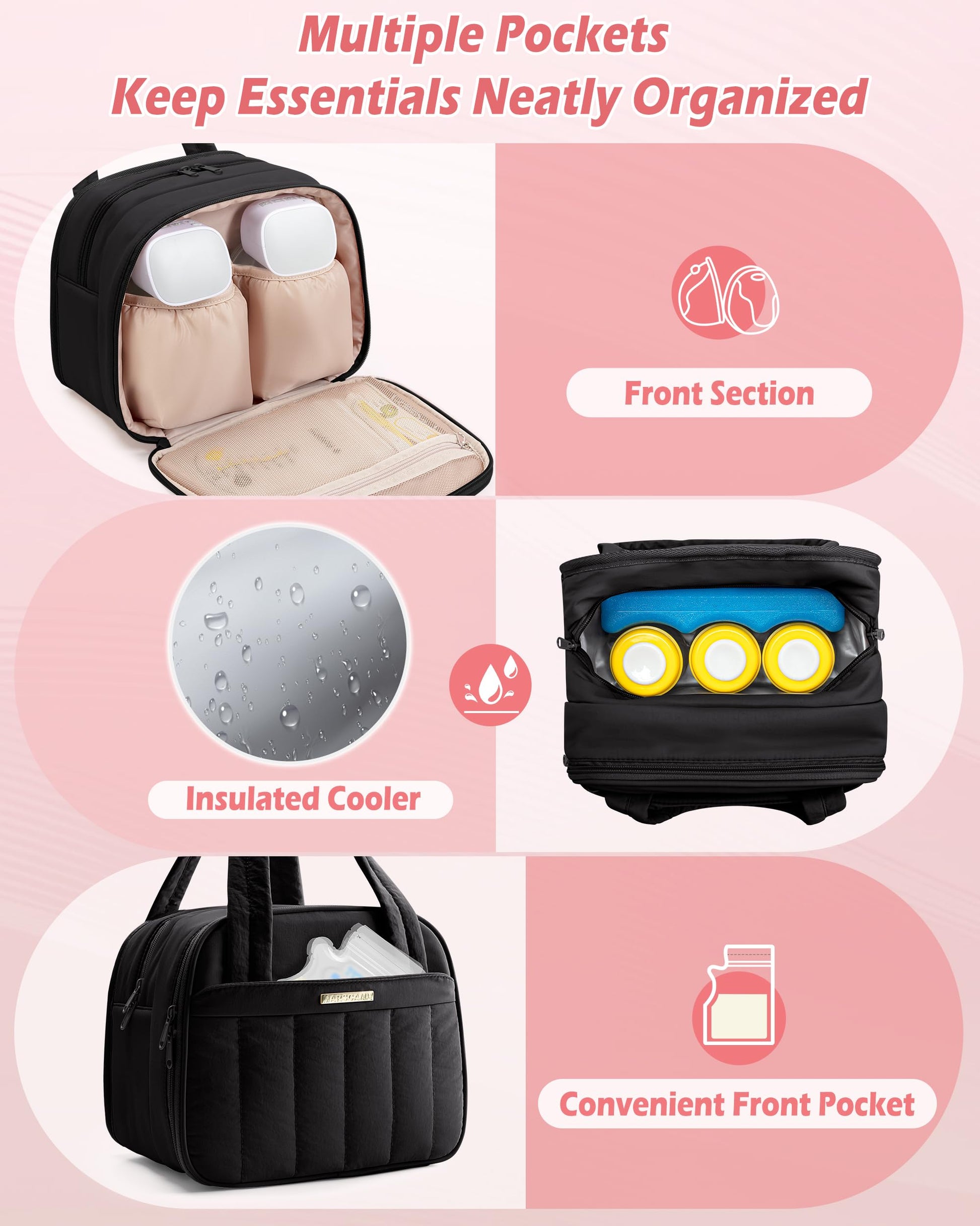Marscamd wireless pump travel case converted into a backpack
