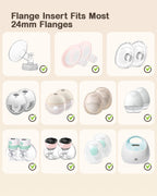 RoseDorée diaper bag internal setup showing removable dividers and elastic mesh pockets