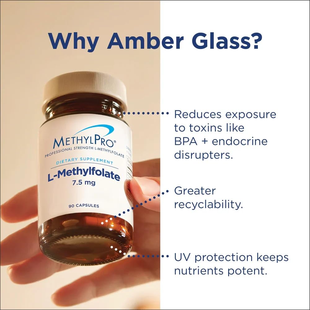 MethylPro professional strength methylation support capsule bottle showing MTHFR genetic variant usage text