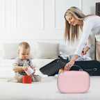 Bjabtan double wearable breast pump carrying case holding two wireless pumps