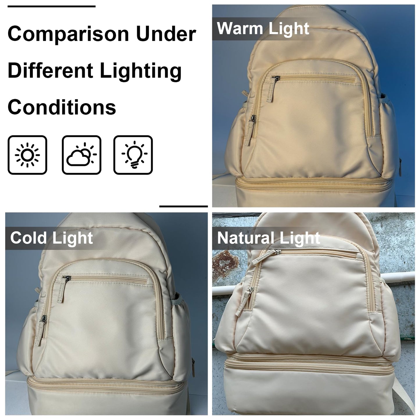 GDNasist baby bottle cooler bag section open with two included reusable ice packs visible.