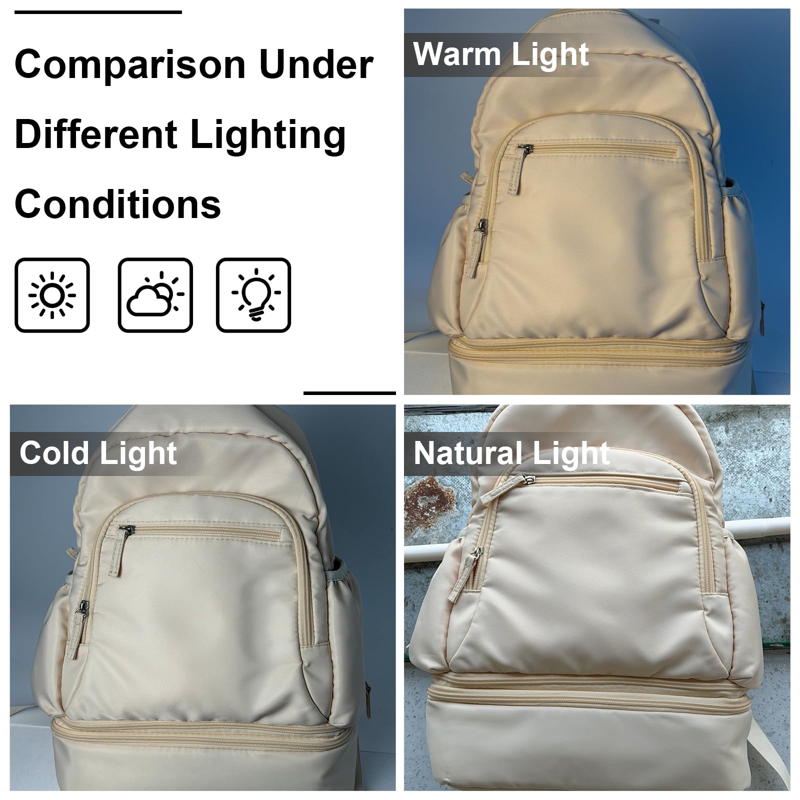 GDNasist baby bottle cooler bag section open with two included reusable ice packs visible.