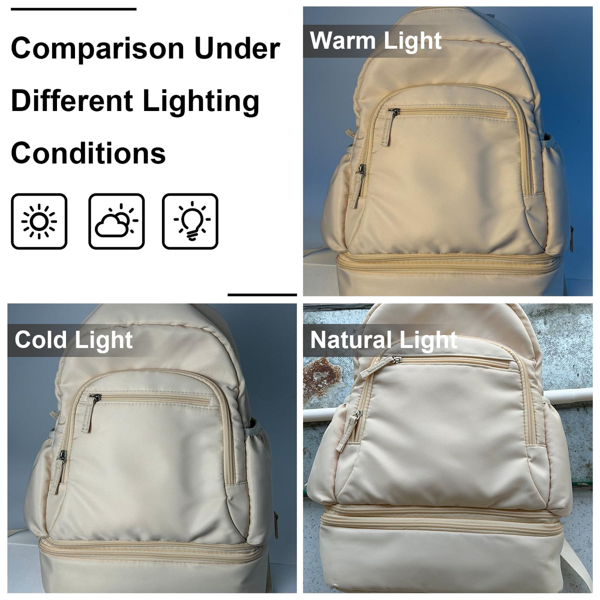 GDNasist baby bottle cooler bag section open with two included reusable ice packs visible.