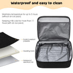 OCKLILY insulated backpack featuring the included waterproof accessory mat opened