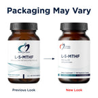 Designs for Health L 5-MTHF 1700mcg DFE dietary supplement capsule size and organic spinach powder blend