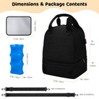 OCKLILY premium baby gear bag rear view highlighting ergonomic backpack shoulder straps