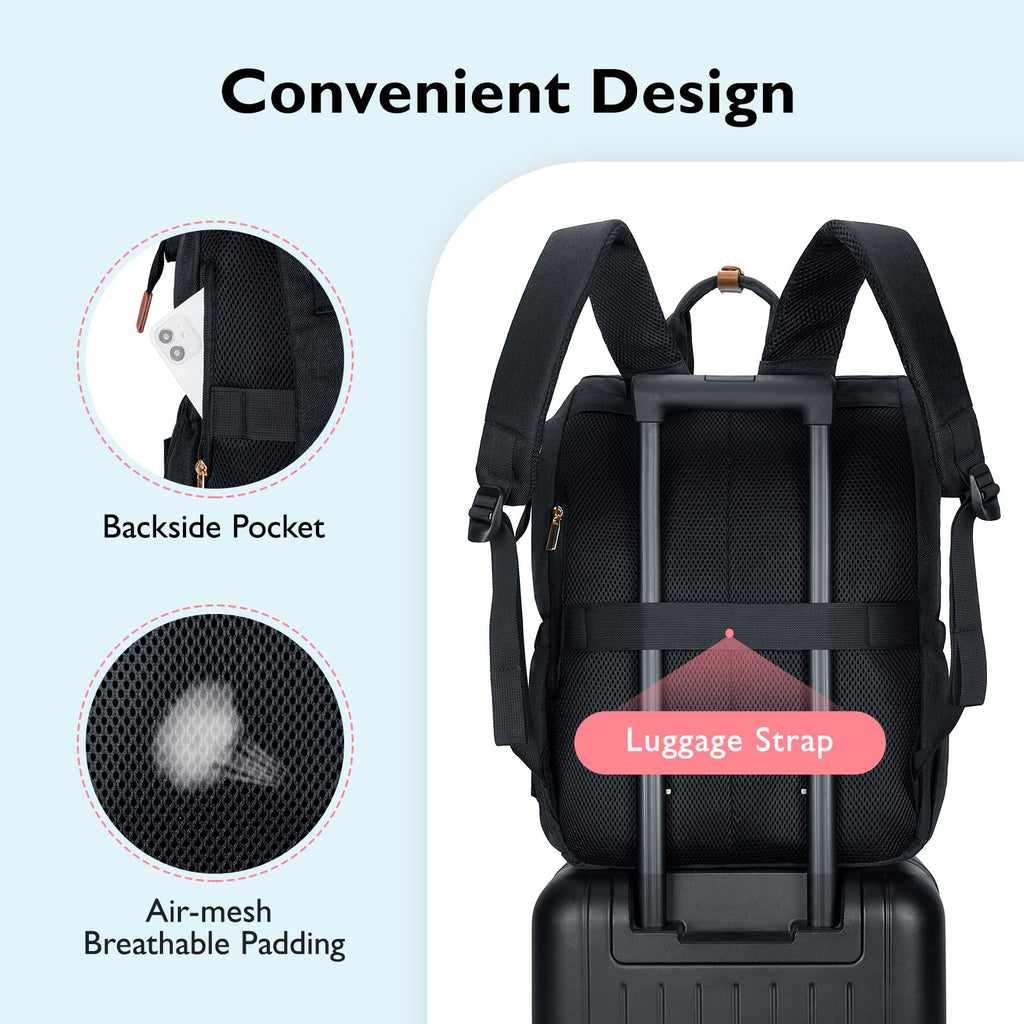 Mommore baby bag showing interior insulated thermal pockets with milk bottles