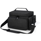 GDNasist breast pump bag rear view showing travel luggage strap