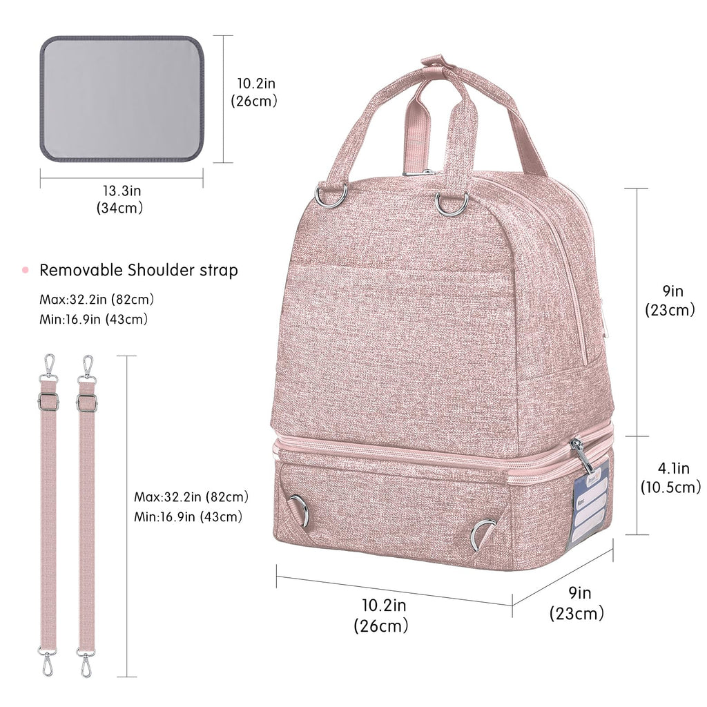 Derjunstar commuter pump bag showing water-resistant textured fabric details.