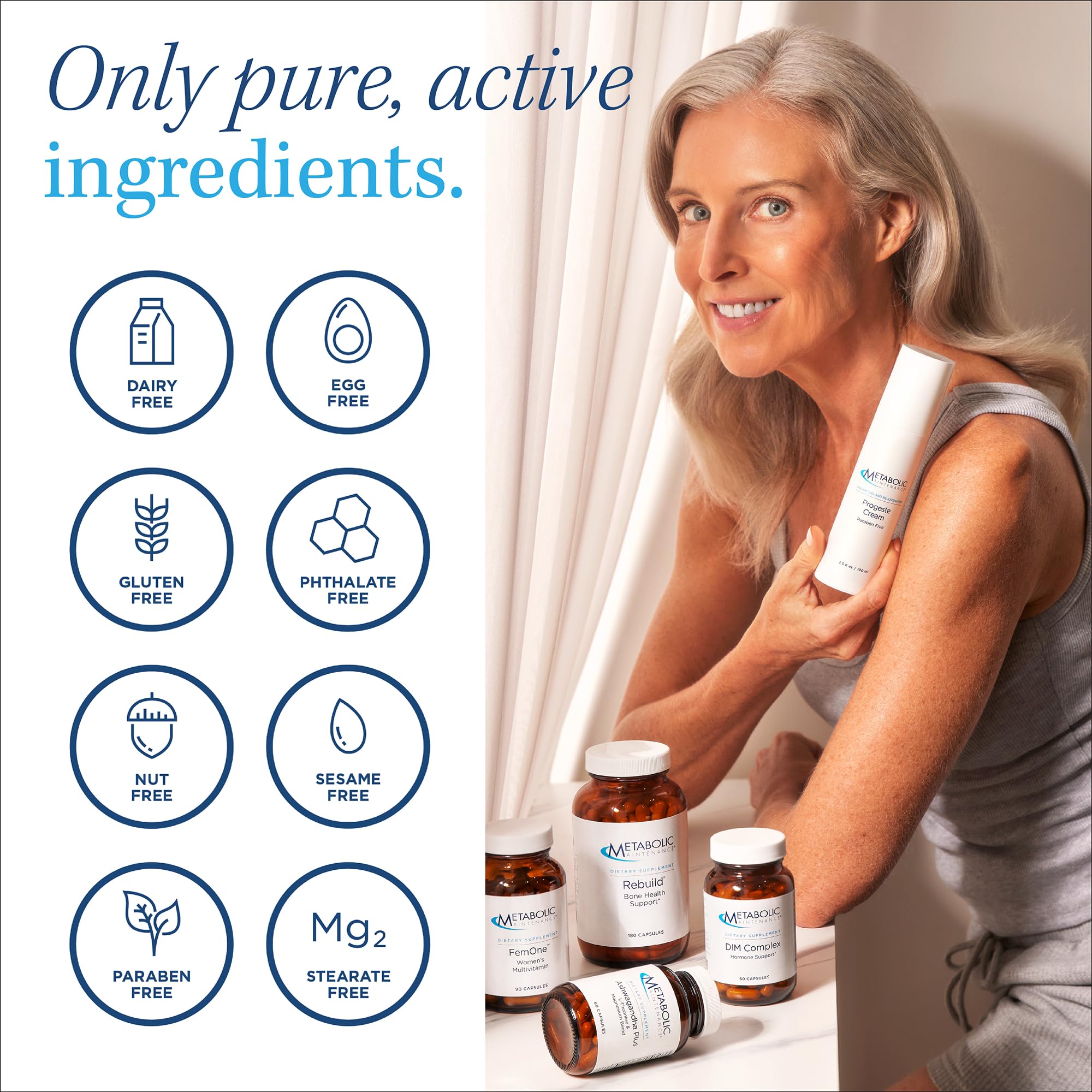Metabolic Maintenance L Methylfolate 5mg dietary supplement label showing ingredient facts and allergen-free certifications