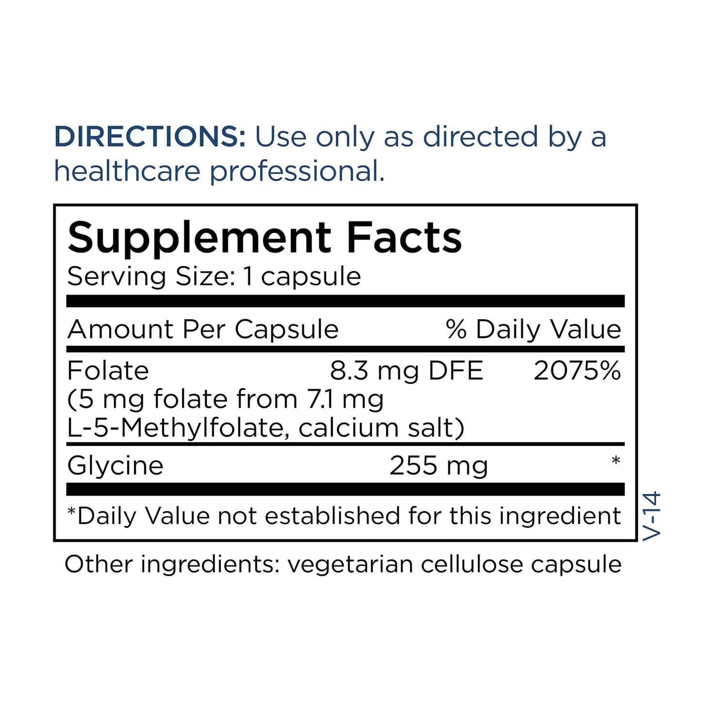 Close up look of the white capsule contents of Metabolic Maintenance premium imported methylation support formula