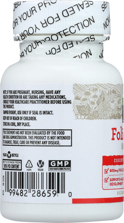 Close up look of the child-resistant cap on 365 prenatal support bottle