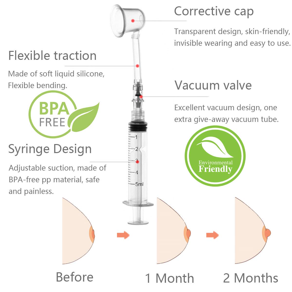Gipizi silicone nipple aspirator suction cups