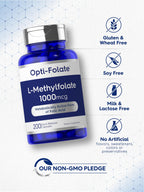 Carlyle MTHFR mutation support folate supplement 200 quick release capsules