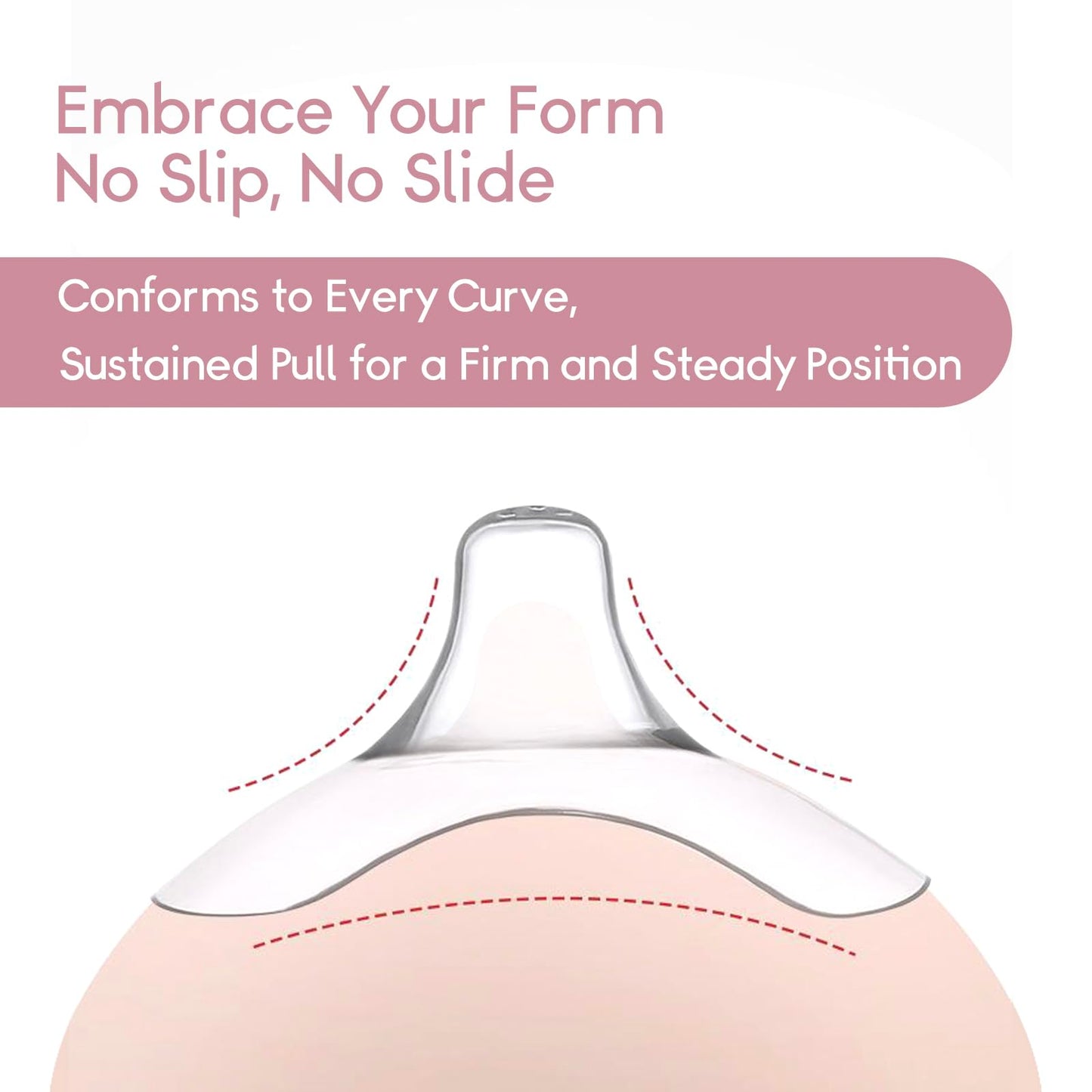 Luxemum nipple shield set for latch difficulties