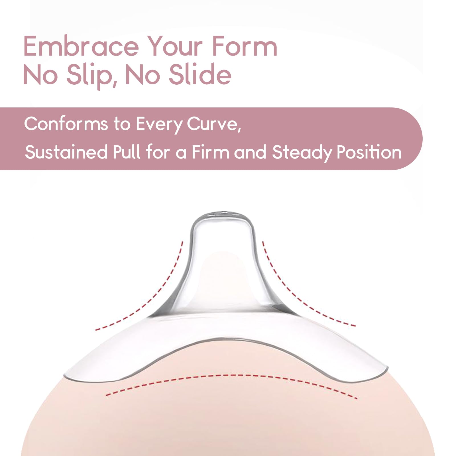 Luxemum nipple shield set for latch difficulties