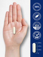 Carlyle L-methylfolate value size bottle with quick release capsules visible