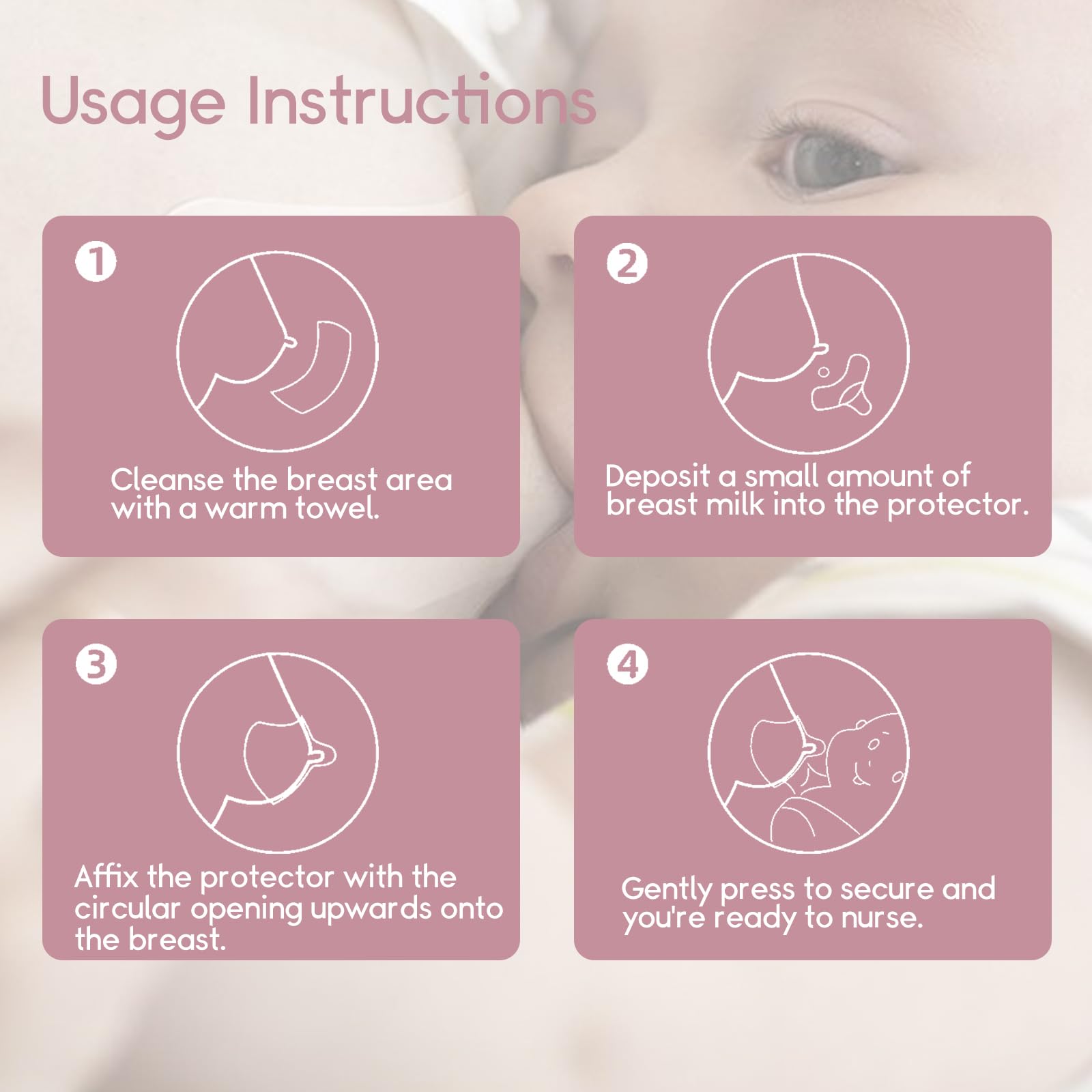 Luxemum nipple shields in travel storage case