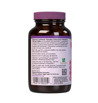 Bluebonnet Nutrition active 5-MTHF L-methylfolate raspberry flavor supplement ingredients
