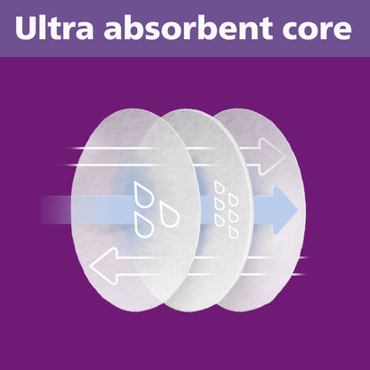 Contoured shape of Philips Avent nursing breast pads