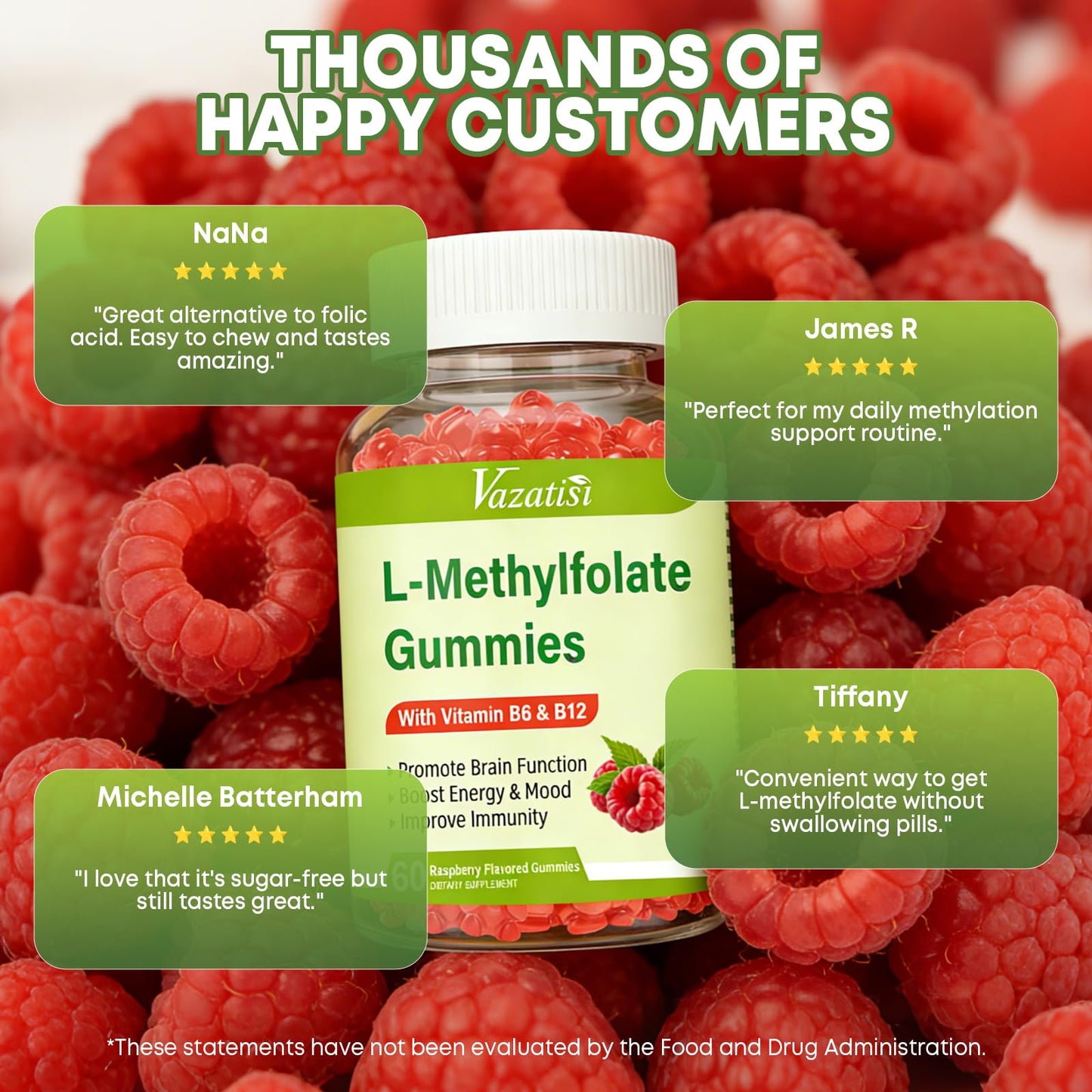 Vazatisi vitamin B6 and methyl B12 dietary complex packaging highlighting premium USA import quality