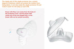 MAM breastfeeding shield set with case for nursing newborns