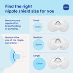 MAM nipple shields inside microwave safe sterilizing carry case