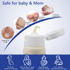 Applying Momfree natural lanolin balm for nursing care